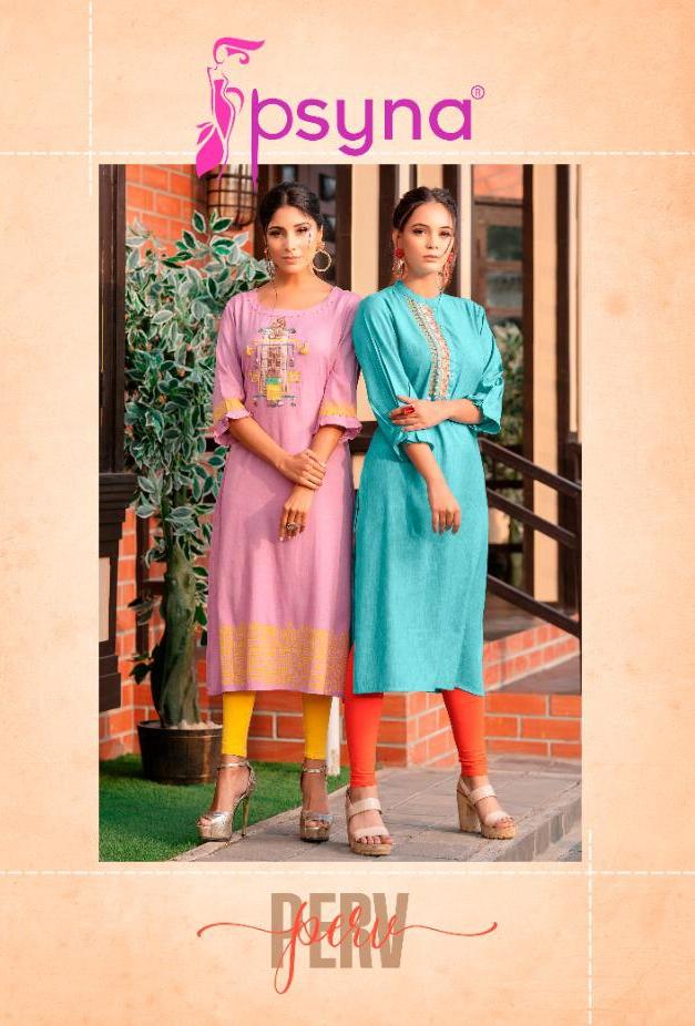 Psyna Perv Series Designer Party Wear Look Kurtis Collection