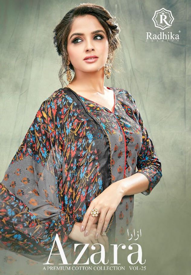 Azara 25 Radhika Fashion Fancy Cotton Prints Dress Material Wholesale