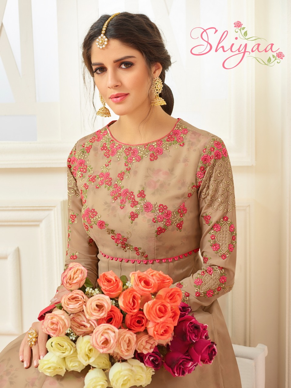 Shiyaa By Suhati Fab Fancy Anarkali Embroidered Suits Buy Wholesale Price Surat
