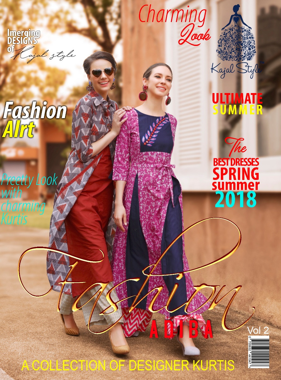Fashion Adiba Vol 2 By Kajal Style Designer Kurtis Collection Wholesaler