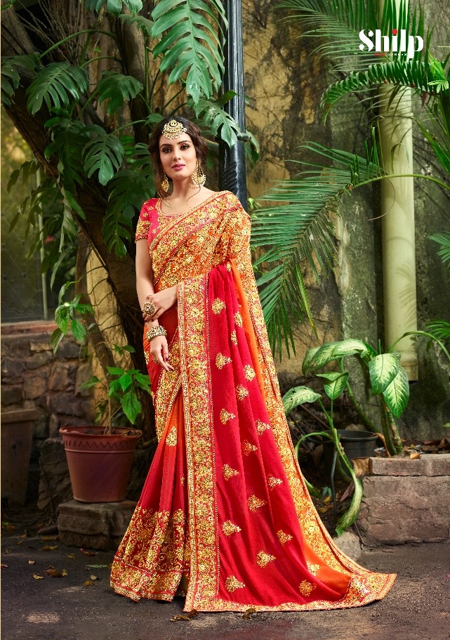 Ship Sarees 101-112 Series Fancy Heavy Party Wear Sarees Buy Wholesale Rate In Surat