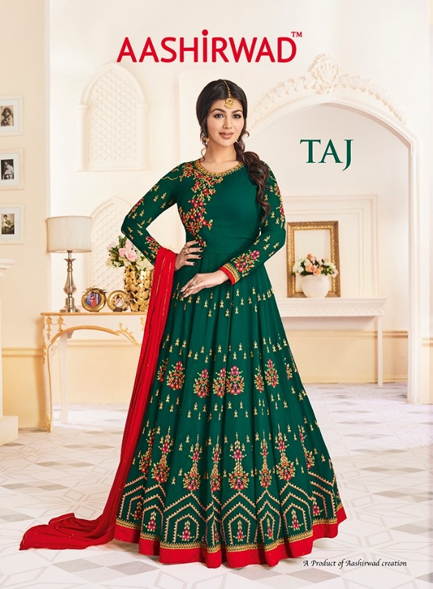 Aashirwad Taj 2001-2006 Series Fancy Anarkali Eid Collection Suit Buy Wholesale Rate From Surat