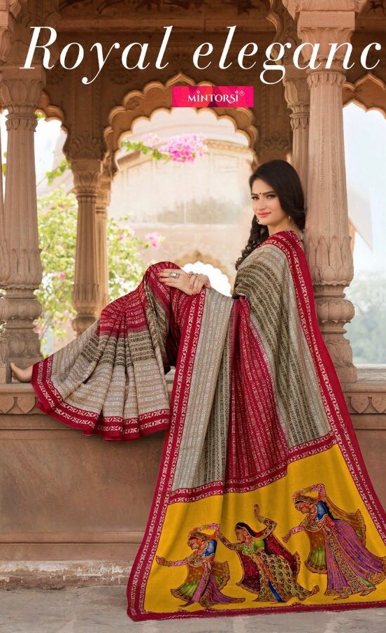Mintorsi Elegance Tusser Silk Sarees Catalog Wholesale Supplier At Surat