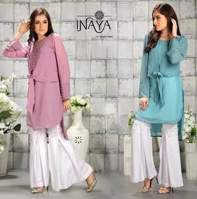 Inaya Studio Libas Luxury Pret Collection Designer Tunic With Garara Pants Collection