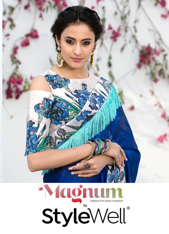 Stylewell Magnum Designer Sarees Catalog Wholesale Rate Supplier From Surat