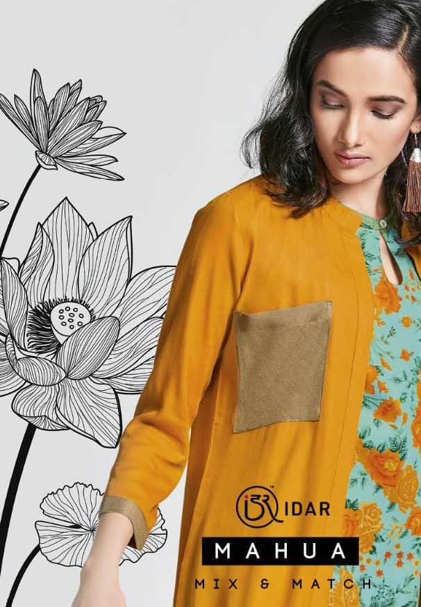 Idar Mahua Rayon Wholesale Jacket Style Kurtis Collection Wholesale Supplier From Surat