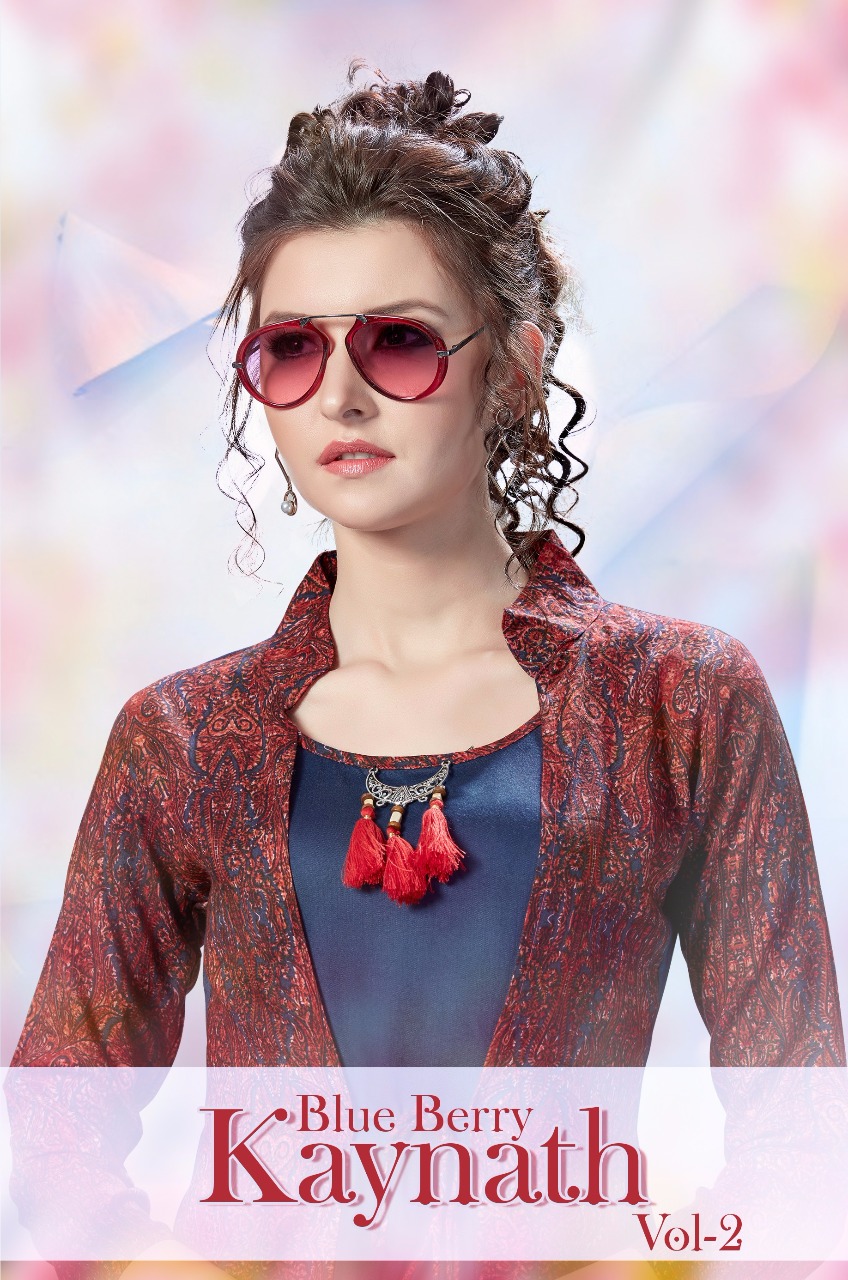 Blueberry Kaynath Vol 2 Rayon Kurtis With Plazzo Suits Wholesale Rate Supplier Dealer