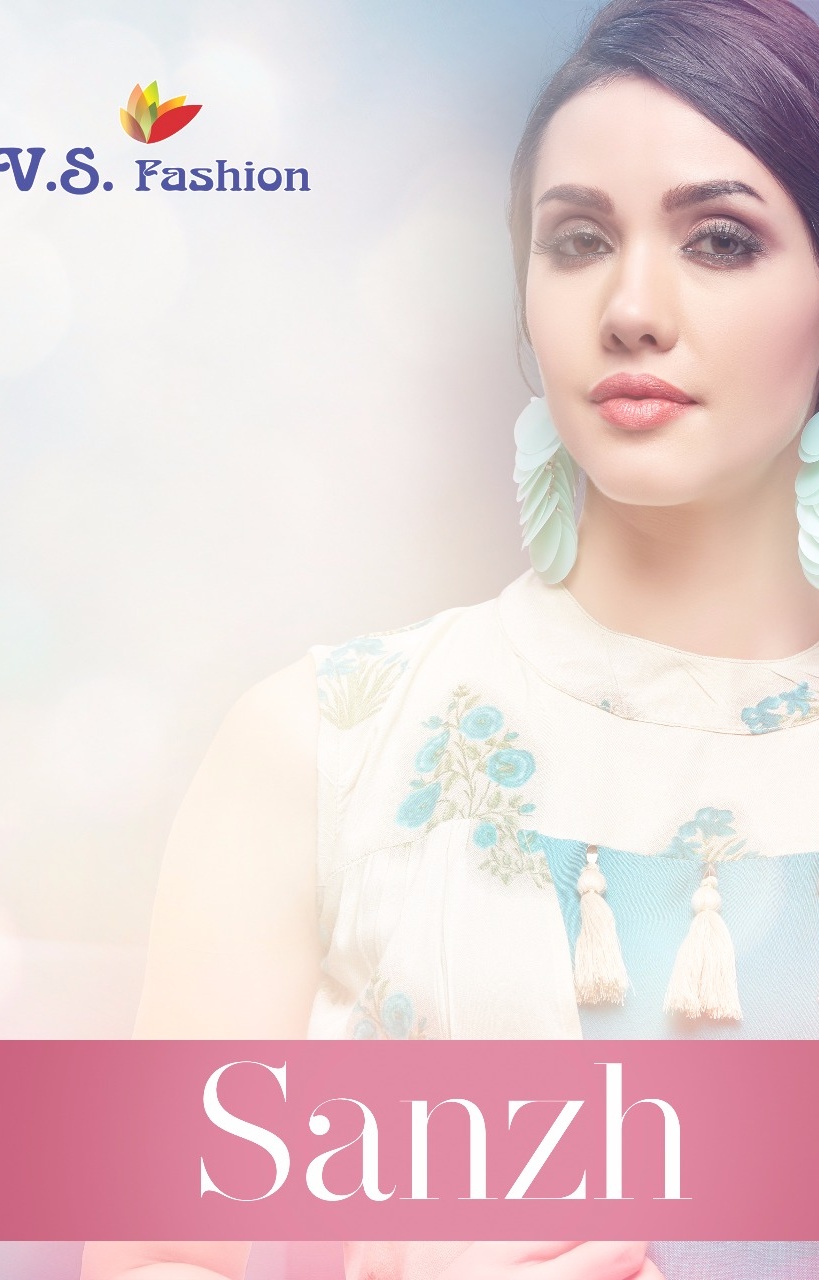 V S Fashion Sanjh Buy Online Wholesale Rayon Kurtis With Plazzo Collection Surat