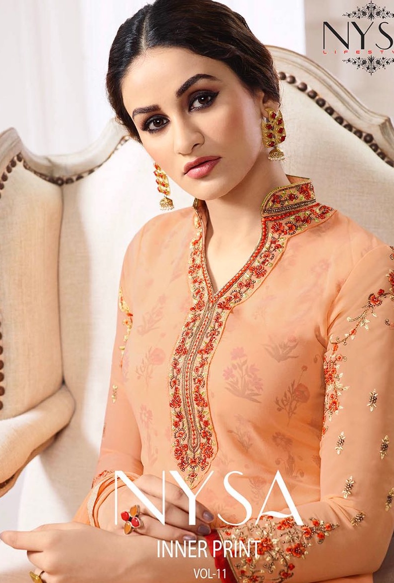 Nysa Suits Vol 11 Wholesale Inner Prints Punjabi Suits Collection Best Rate Surat