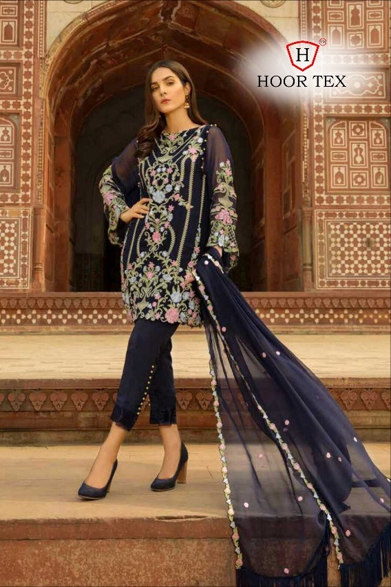 Hoor Tex Wholesale Nafiya Vol 2 Georgette Pakistani Suits Supplier Surat