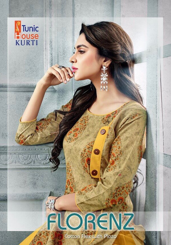 Tunic House Florenz Catalog Designer Kurtis With Plazzo Collection Wholesalers Rate