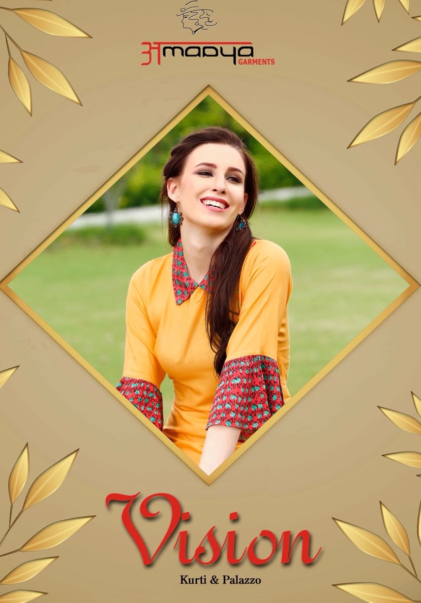 Amaya Vision Kurtis With Plazzo Collection Wholesale Designer Collection Supplier Surat