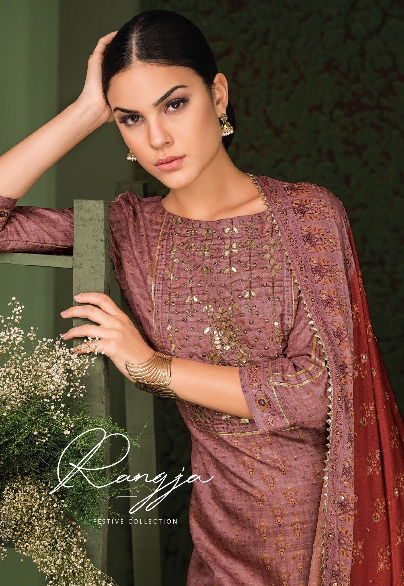 Sri Presents Rangja Catalog Exclusive Silk Designer Work Punjabi Suits Collection
