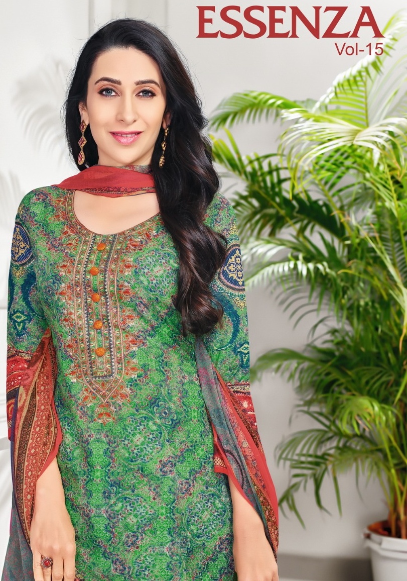 Mf Presents Essenza Vol 15 Wholesale Cotton Punjabi Dress Materail Supplier