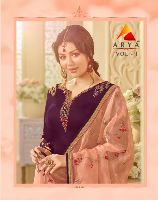 Rahi Fashion Presents Arya Vol 1 Wholesale Georgette Embroidered Suits Supplier