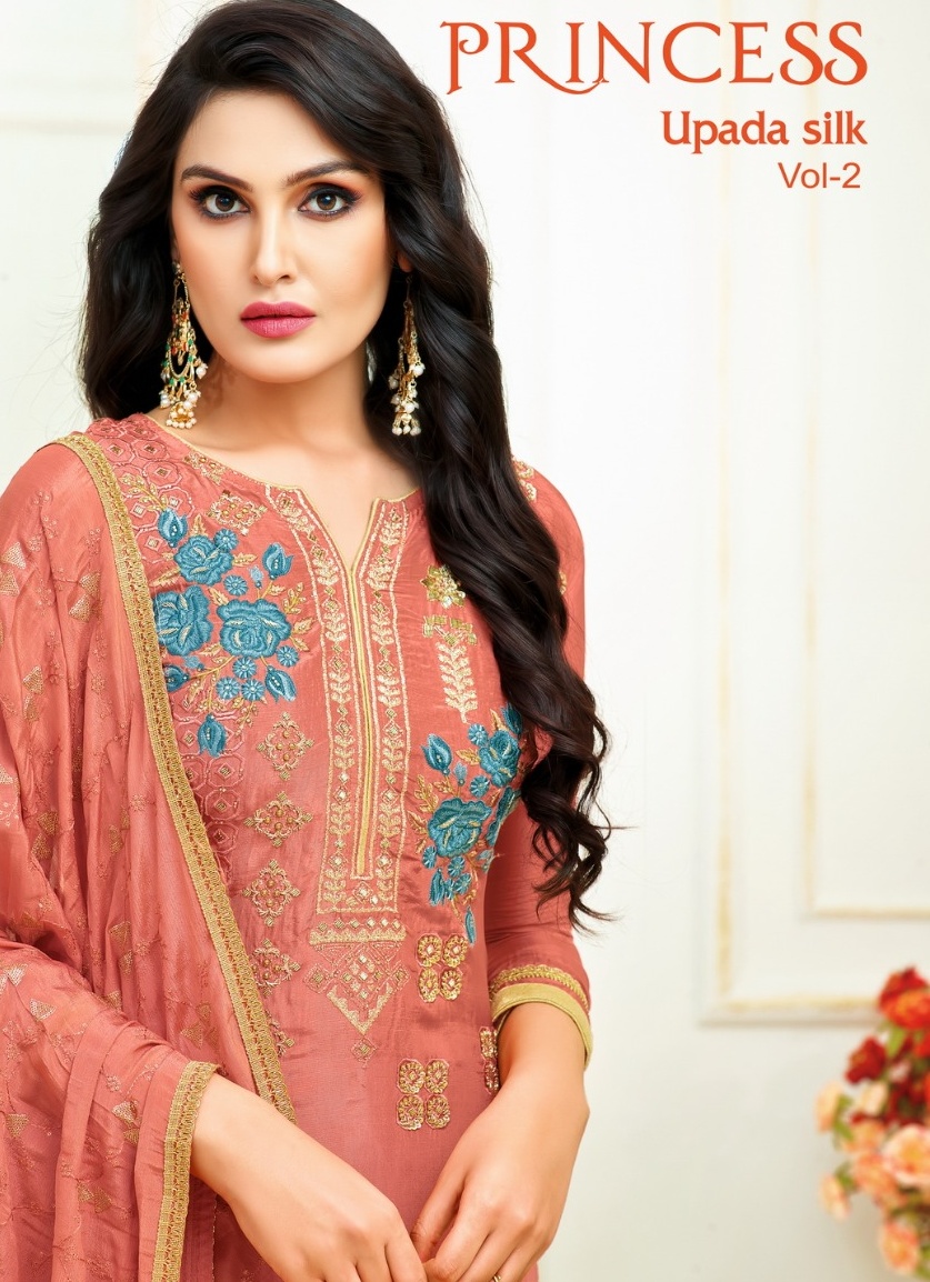 Moof Presents Princess Upada Silk Vol 2 Wholesale Stylish Work Salwar Suits