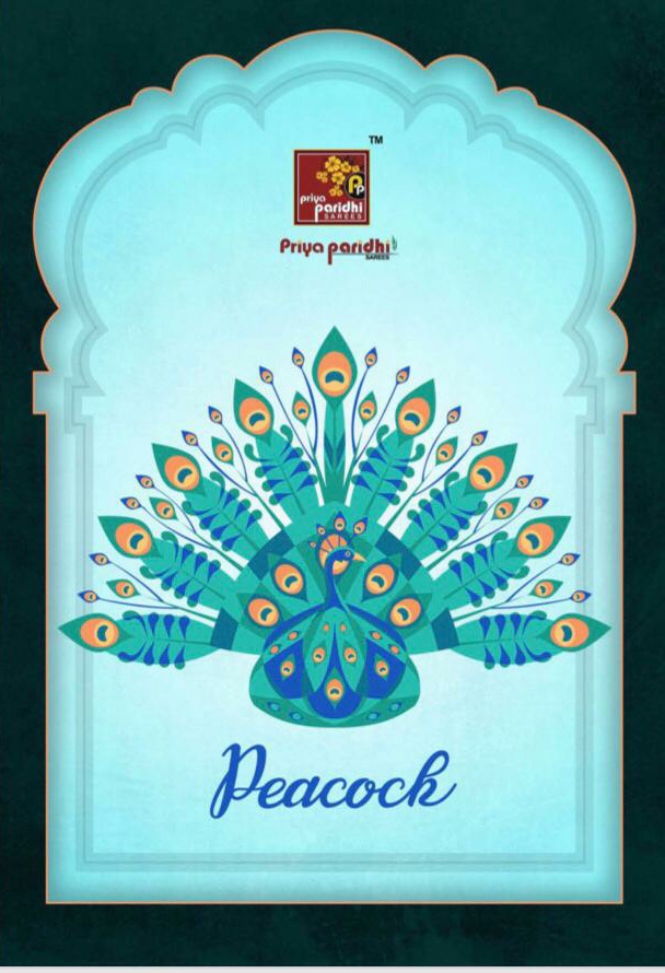 Priyaparidhi Launch Peacock Catalog Wholesale Sarees Collection Surat