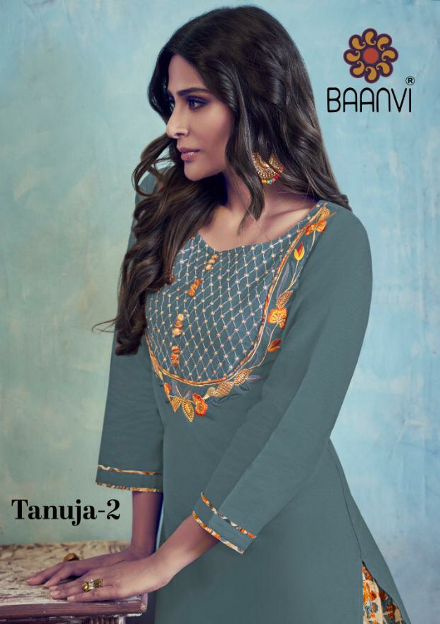 Baanvi Presents Tanuja Vol 2 Wholesale Cotton Embroidery Top With Ghaghra Set Wholesale Rate