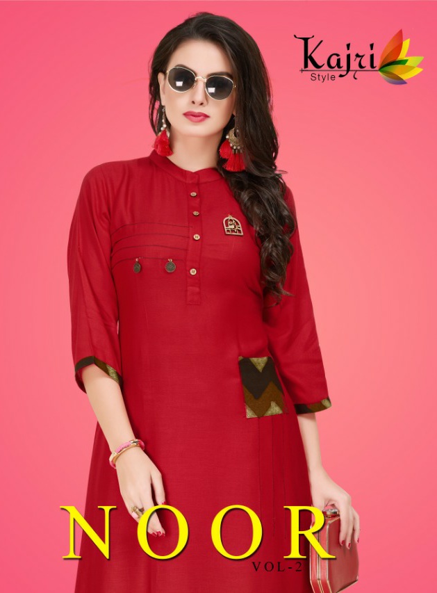 Kajri Style Presents Noor Vol 2 Rayon Kurtis With Plazo Set Wholesale Dealer Surat
