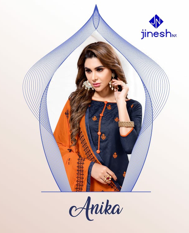 Jinesh Nx Launch Anika Catalog Bombay Cotton Jeqaurd Exclusive Punjabi Suits Collection