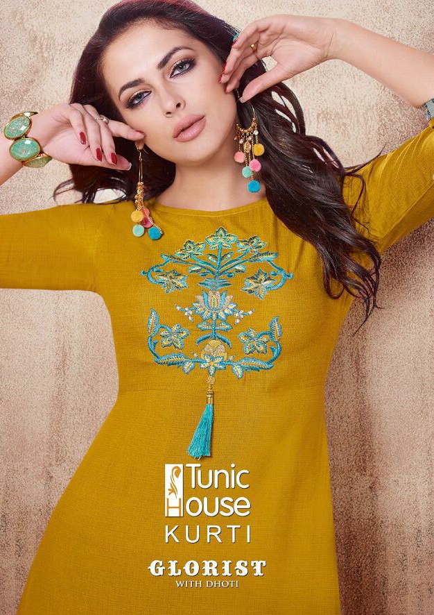 Buy Online Tunic House Glorist Catalog Kurtis With Dhoti Set Wholesale Selling India
