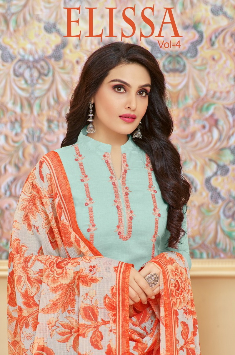 Buy Moof Elissa Vol 4 Modal Silk Suits With Stylist Work Collection
