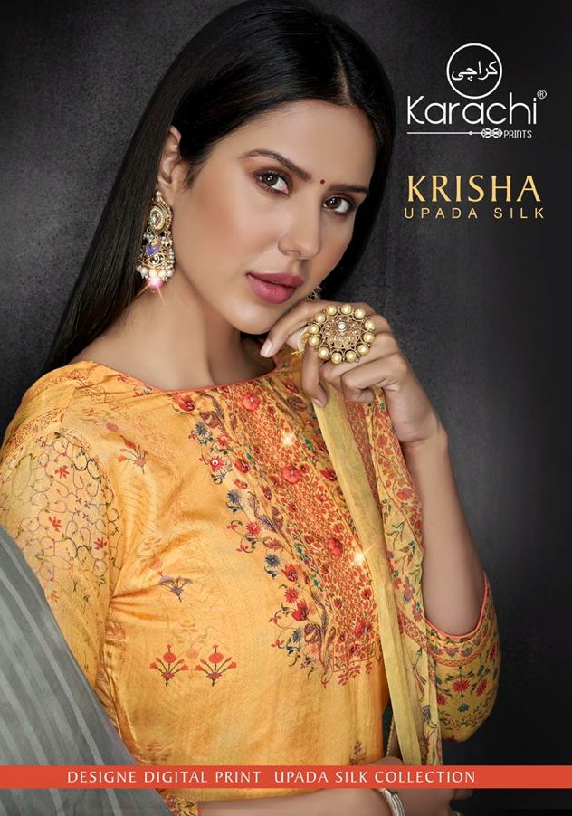 Karachi Prints Krisha Upada Silk Festive Wear Suits Collection
