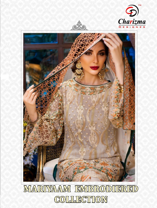 Charizma Designer Mariyam Embroidered Collection Pakistani Suits Wholesale Dealer