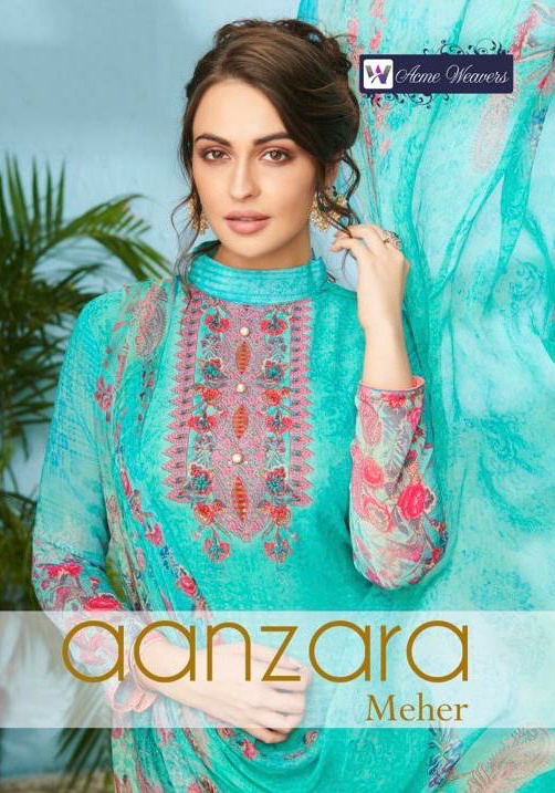 Acme Weaves Aanzara Meher Georgette Heavy Embroidery Punjabi Suits Wholesale Rate