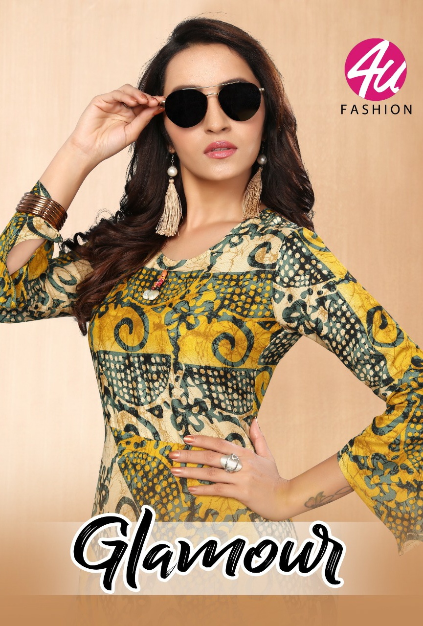 4u Fashion Glamour Kurtis Wholesale Online Bulk Rate Supplier From Surat