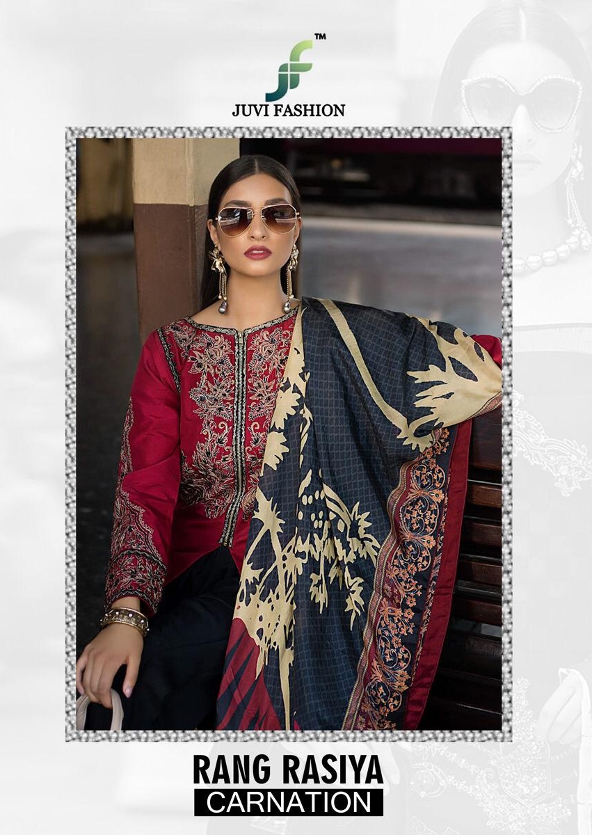Juvi Fashion Rangrasiya Carnation Canbric Cotton Pakistani Salwar Kameez Wholesale Dealer Online Shopping Buy From Surat Market
