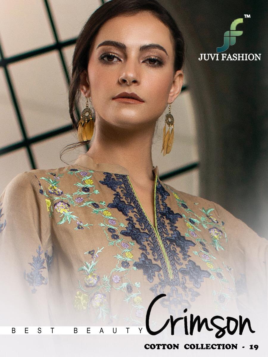 Juvi Fashion Crimson Vol 19 Cotton Collection Pakistani Salwar Kameez Cataloge Wholesale Supplier Online Dealer At Surat
