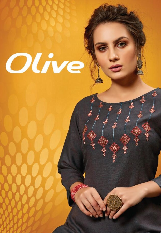 Olive Cataloge Sweety Fashion Reyon Kurti With Plazzo Concept New Catalog Wholesale Manufacturer Online Dealer At Surat