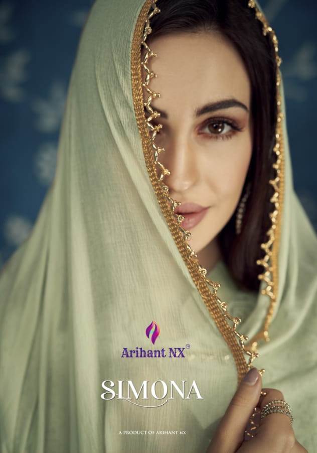 Arihant Nx Simona 41000-41005 Series Catalogue Exclusive Apple Georgette Full Stitched Kurtis Plazzo With Dupatta Collection Wholesale Rates At Surat