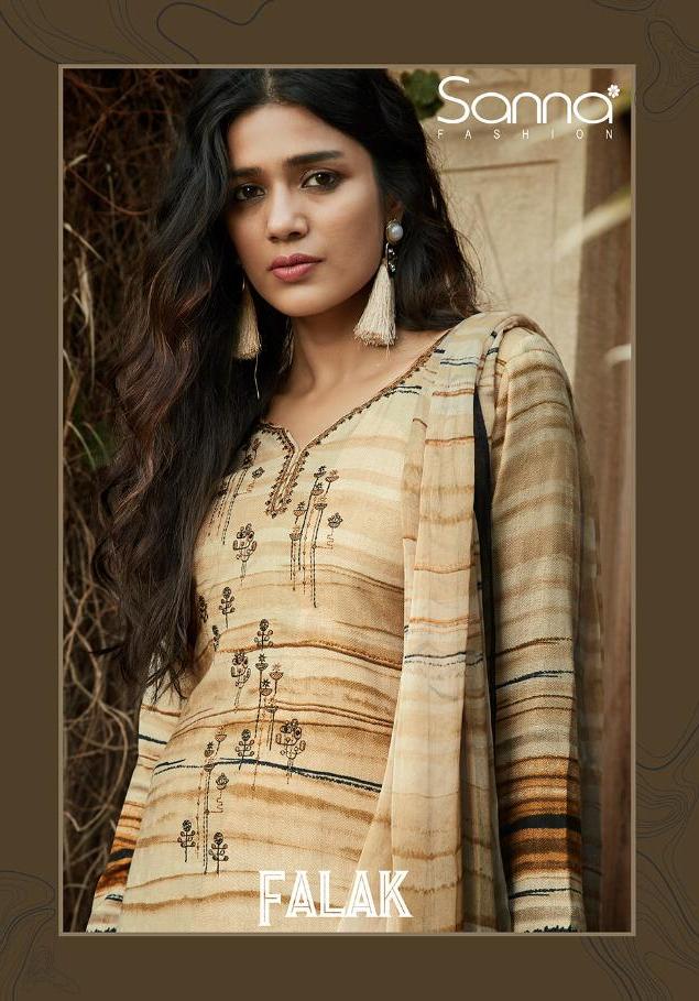 Sanna Fashion Falak Exclusive Pashmina Work Suits Winter Collection Wholesale Supplier From Surat