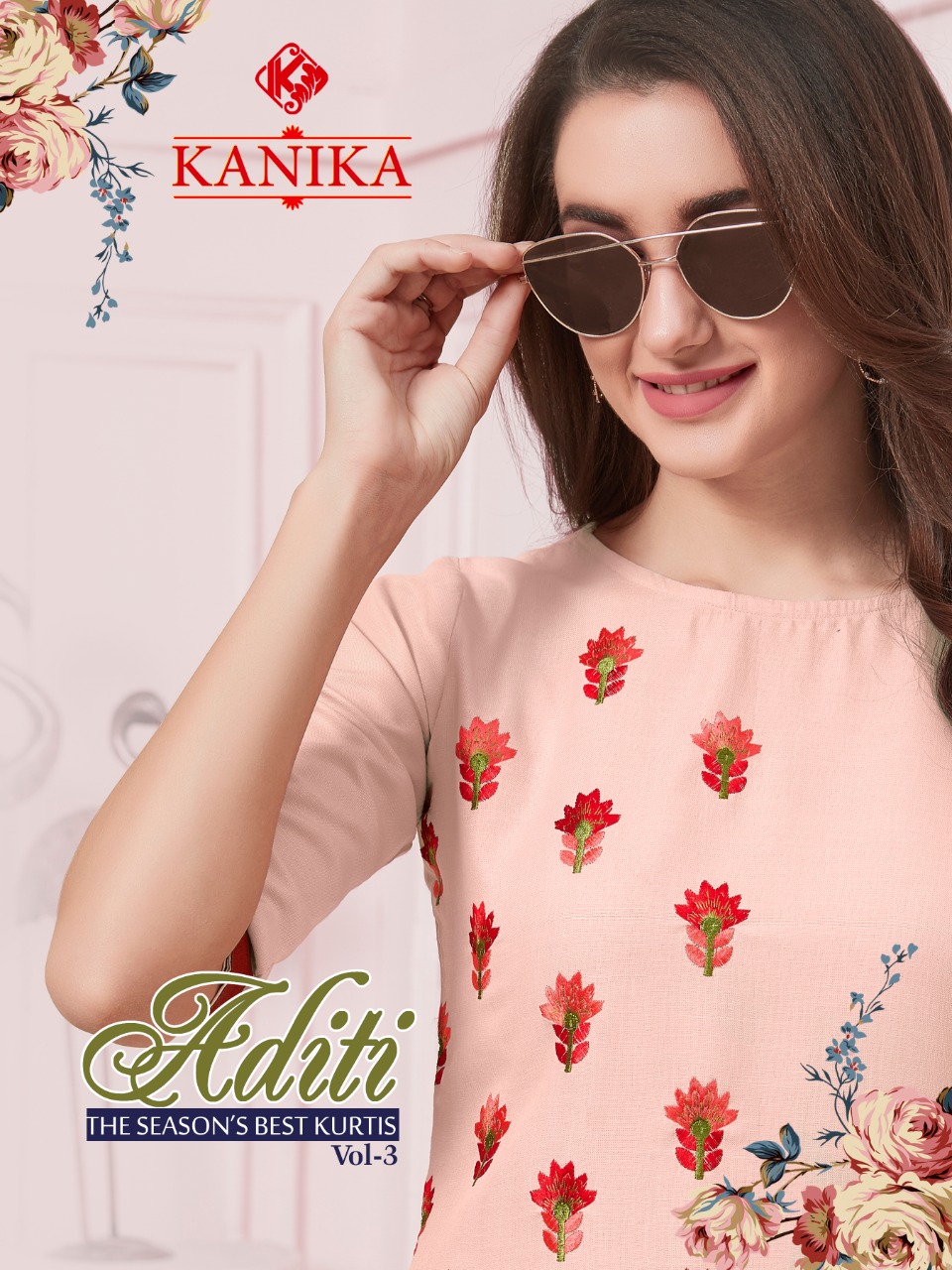 Aditi Vol-3 By Kanika Rubby Silk Kurtis With Plazzo Pair Wholesale Rates Surat