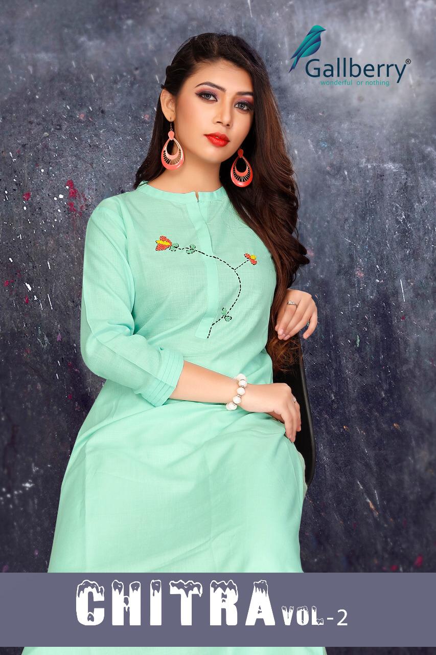 Gallberry Chitra Vol 2 Rubby Cotton Kurtis With Plazzo Collection Wholesale Price