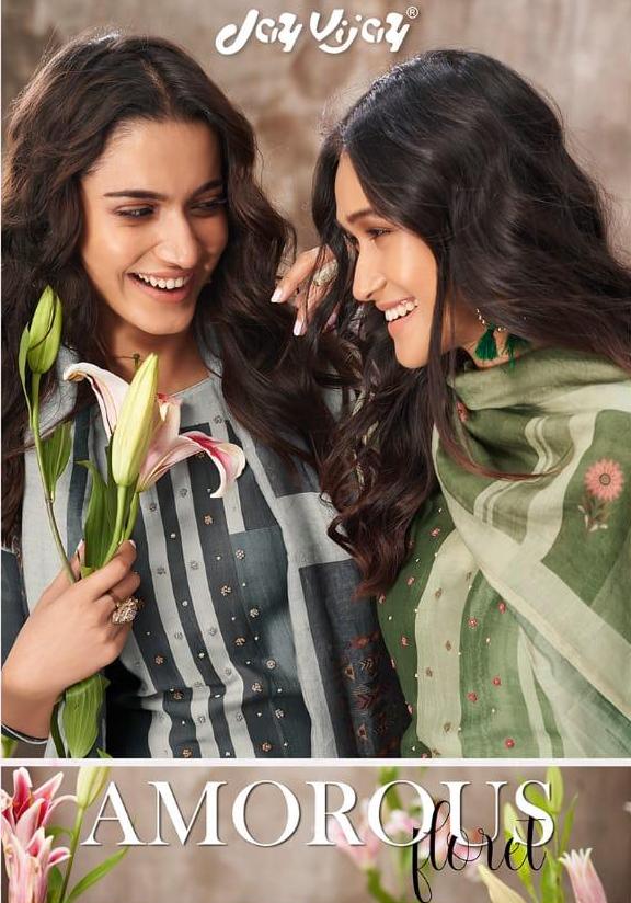 Amorous Jay Vijay 5021-5030 Series Exclusive Silk Work Suits Collection Wholesale Rates Surat
