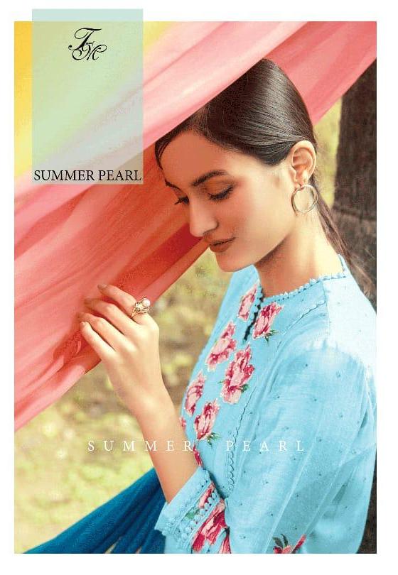 Buy T And M Summer Pearl Exclusive Pure Linen Digital Prints Dress Material Wholesale Collection
