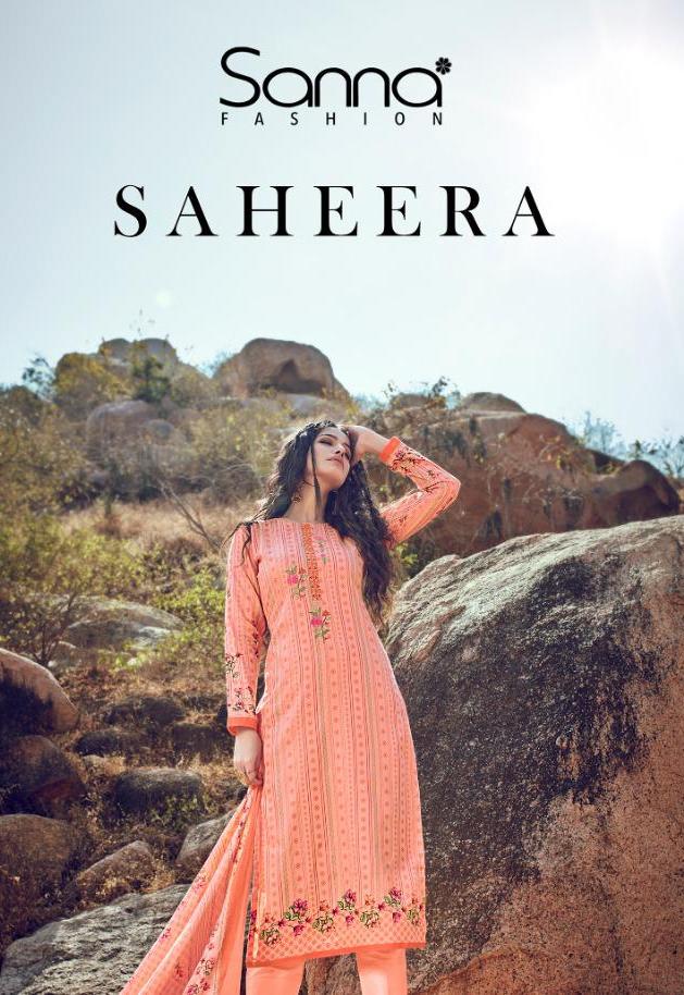 Buy Sanna Fashion Saheera 9601-9610 Series Fancy Cotton Prints Dress Material Wholesale Collection