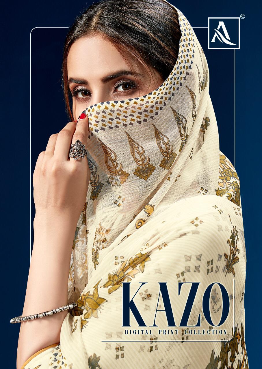 Alok Suit Kazo Catalogue Cotton Digital Prints Dress Material Collection Wholesale Rates From Surat