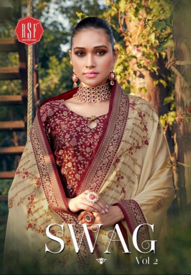 Rsf Launch Swag Vol-2 Pure Silk Jaquard Suits Collection Wholesale Price