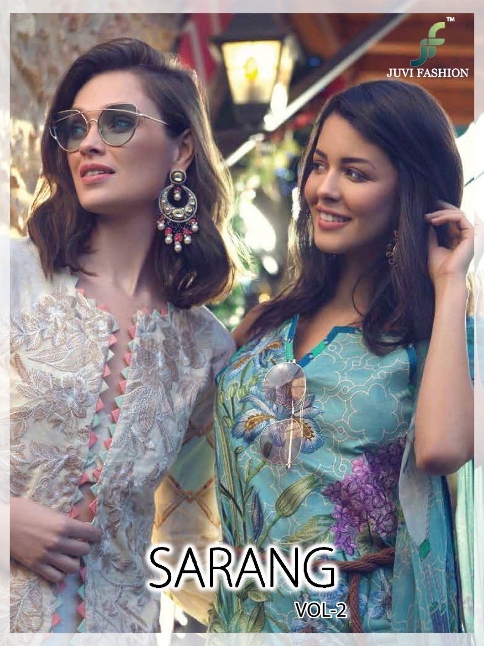 Juvi Fashion Sarang Vol-2 Lawn Cotton Designer Pakistani Suits Collection Wholesale Rates Surat