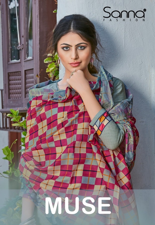 Sanna Fashion Muse Catalogue Cotton Printed Salwar Suits Summer Collection Wholesale Surat