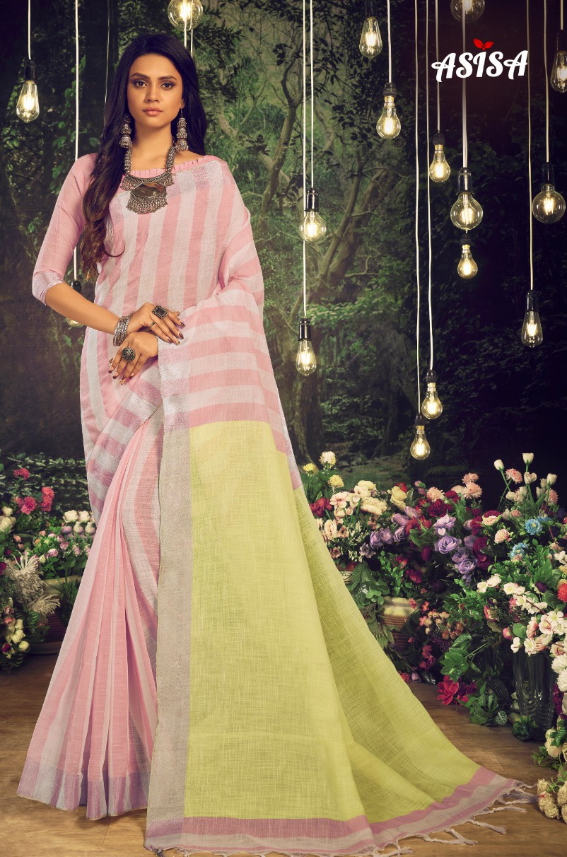 Asisa Kanika 7101-7106 Series Cotton Silk Trendy Wear Sarees Collection