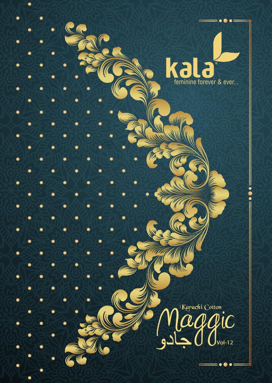 Kala Magic Vol 12 Karachi Cotton Dupatta Salwar Kameez Collection Wholesale Price Surat Market
