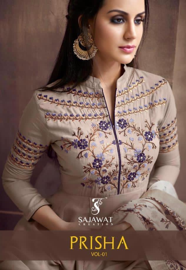 Sajawat Prisha Vol 1 Muslin Silk Readymade Fancy Salwar Suits Catalogue Online Wholesale 2020
