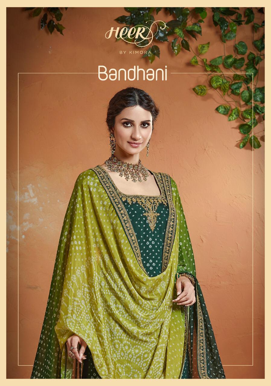 Kimora Bandhani 8401-8408 Series Tusser Silk Salwar Material Online Shopping 2021