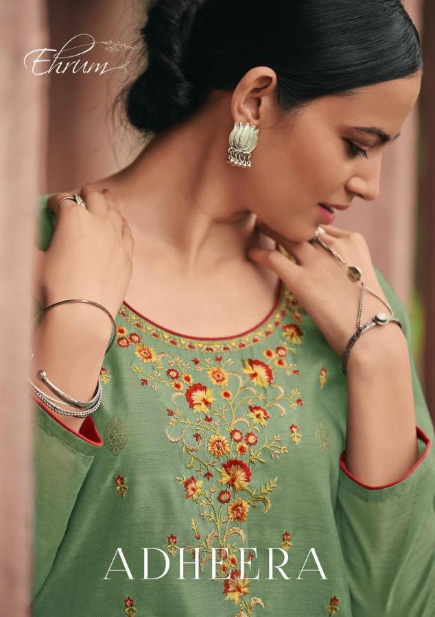 Varsha Adheera Kora Fabrics Fancy Embroidered Salwar Kameez Collection Wholesale Price