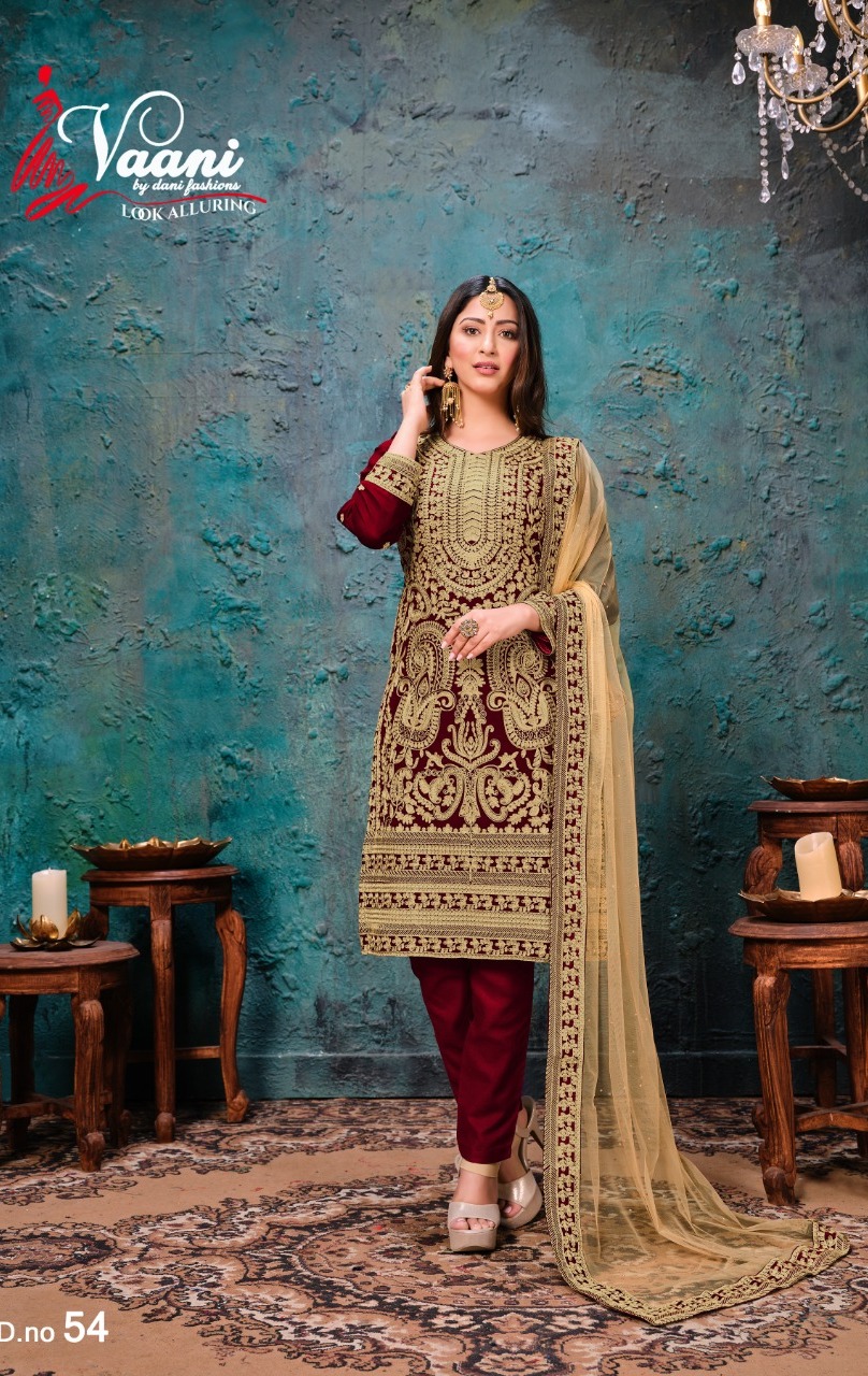 Daani Fashion Vaani Vol 5 Georgette Fancy Look Salwar Kameez Collection Wholesale Price